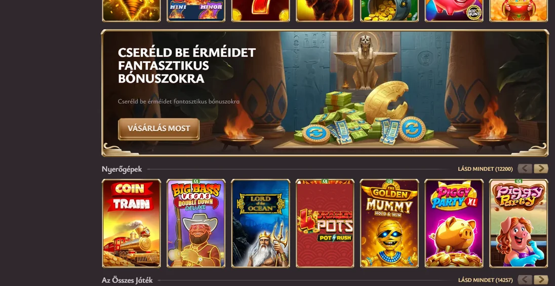 Nyerj jackpot érmékkel